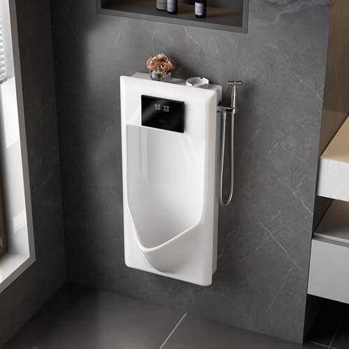 Modernes Keramik Pissoir Ablauf Urinal Zulauf,automatisches Induktionsspülventil Für Hygienische Und Bequeme Verwendung In Gewerblichen Räumen