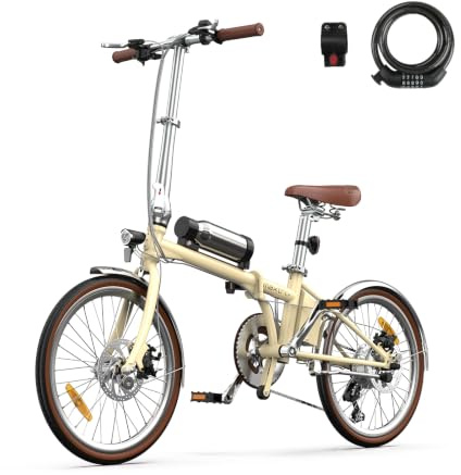 Maxtron Smart20 E-Bike 20 Zoll Klapprad, Elektrofahrrad mit Drehmomentsensor & Cr-Mo Stahl Rahmen, 250W Motor, 36V 5.2Ah Akku, 7-Gang Schaltung, Leichtes Pedelec Cityrad Erwachsene