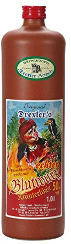 Original Drexler's echter Blutwurz | 50% vol. | 1l. Tonflasche