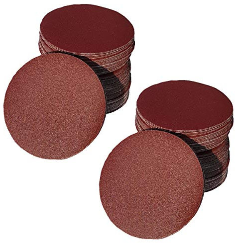 25 Stück KLETT Schleifscheiben Ø 150mm OHNE Löcher Korn P80 Schleifpapier Trockenbauschleifer Langhalsschleifer Exzenterschleifer BOHRFUX