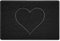 Nicoman Heart Shape Embossed Entrance Door Mat Non Slip Dirt Trapper PVC Spaghetti Mat with Rubber Base, Jet Washable Quick Drying Doormat Indoor or Outdoor - (Small, Black, 60 x 40cm)