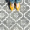 2 x Faux Tile Stencils - Paint Tile Effect on Floors Walls Furniture - Jannah 6 (152mm) Single