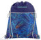 Coocazoo Sportbeutel RocketPocket „Jungle Night“, blau, reflektierende Elemente, Schlaufen zur Befestigung am Schulrucksack, ab der 5. Klasse, 10 Liter