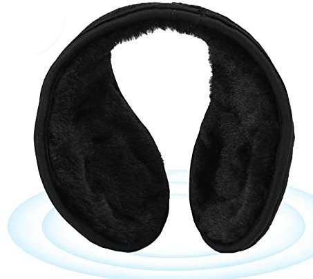 Estink Bluetooth 5.0 Kopfhörer Ohrenschützer, wiederaufladbare Ohrenwärmer, weich und hautfreundlich, gute Wärme, Kann mit Bluetooth verbunden werden, Stereoausgang, Freisprecheinrichtung