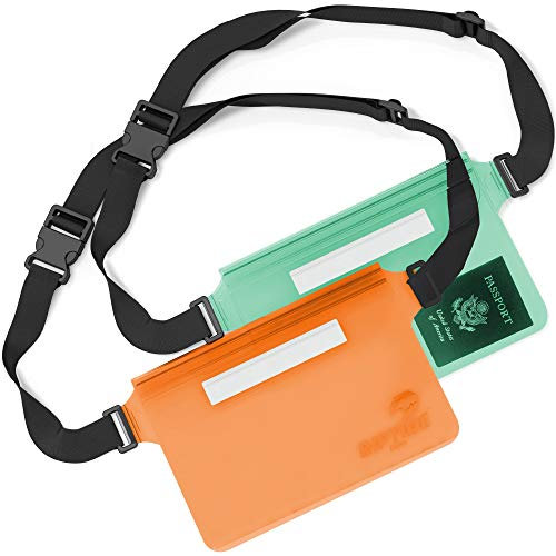 Wasserdichte Bauchtasche (2 Stück) für Damen und Herren Dry Bag wasserabweisend mit verstellbarem Hüftgurt – schützt Wertsachen beim Wassersport oder Bootfahren, Schnorcheln