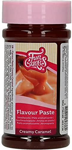 FunCakes Geschmackpaste Creamy Caramel: Lebensmittelaroma, großartiger Geschmack, perfekt zum Dekorieren von Kuchen, geeignet für Teig und Füllungen. 100 g.