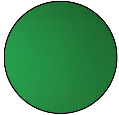 ONLAN - EV-30 Pantalla Verde Plegable Portátil Pantalla Verde Plegable Diámetro 130 cm Video Gaming Streaming Fotografía