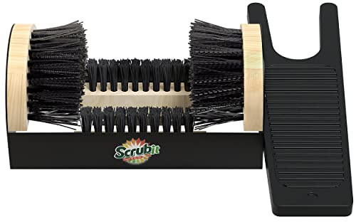 Scrubit heavy-duty boot scraper & Jack - Boot remover and pul custodianfor Shoes, Cowboy Boots; Cleans snow, sand, mud - 12x6 all-weather scrubber