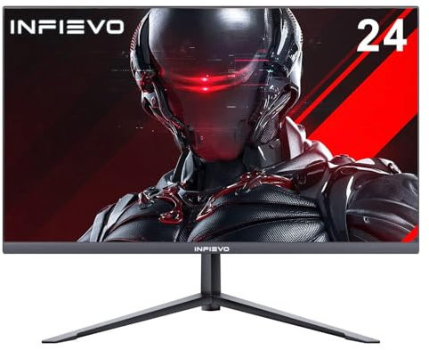 FIAHNG 1 Gaming Monitor 24 Inch FHD 1080P Computer Monitor 165Hz VA 1ms Built-in Speakers, FreeSync, Ultra-Thin PC Monitor, VESA Compatible, Tilt Adjustable, Eye Care Technology, HDMI/DP