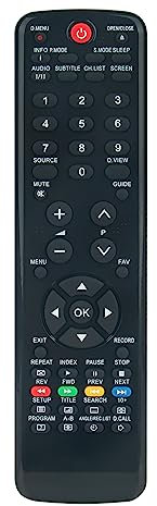VINABTY HTR-D06A Telecomando di sostituzione compatibile con Haier LED TV HQD1002033 LET40T900 LET42T1000HF LTF22Z6 LES32T1000HFM LEY22T1000HF LEY19T1000H LEY22T1000HF LEY24T1000HF LEY26T1000HF