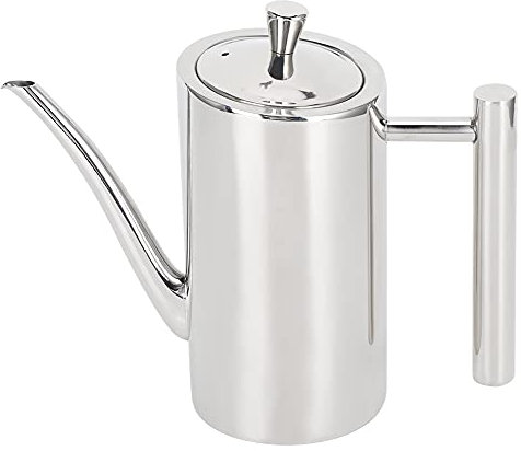 Bottiglia Dispenser di Olio D'Oliva, Lattina Per Olio da Cucina a Prova di Perdite in Acciaio Inossidabile, Pentola Dispenser da Cucina Antigoccia, Contenitore di Stoccaggio con Coperchio(500ml)