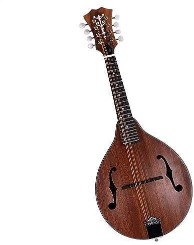 A-Stil, 8-saitig, Handgefertigtes Akustisches Mandoline-Musikinstrument, Decke Aus Massivem Holz Mandolinen für Studentisches