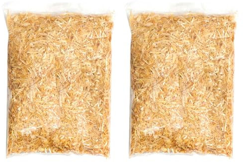 AC - Pack de 2 Bolsas de Paja triturada para belén - Accesorio para decoración en el Nacimiento - Ideal para los últimos Detalles