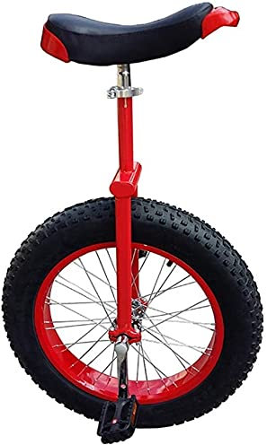 Einrad für Erwachsene Kinder Einrad 20 24-Zoll-Rad Einräder für Kinder Erwachsene Anfänger Teenager, bequemer Sattel Einradsitz Stahlgabelrahmen Gummi-Bergreifen für Unisex-Fahrrad Balance Ride R