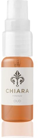 Chiara Firenze – Oud Ambient Fragrance 10 ml Ambient Spray | Made in Italy – Oud – Sandelholz – Patchouli | Natürlicher Raumduft | Entspannung und Wohlbefinden| Originelles Geschenk