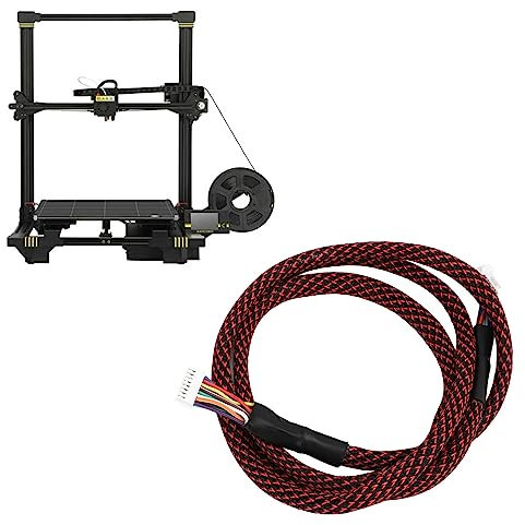 für Chiron-Hauptkabelbaum, Nylon-gewebter Hotend-Kabelbaum, Hot-End-Kabel, Ersatz-Hotend-Kabel für Anycubic Chiron