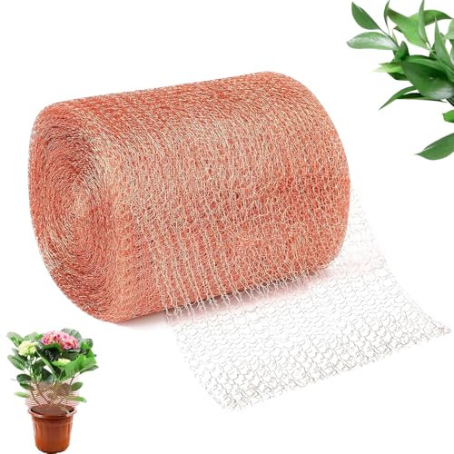 Red de Cobre Tejida, Protección Contra Caracoles Valla de Cobre, Malla de Cobre Contra Caracoles, Red de Cobre de Doble Capa, Valla de Caracol de Metal, Red de Cobre para Plantas, Jardín, Babosas