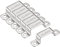 TA-VIGOR 6 soportes de conector en forma de U, soporte de acero inoxidable de 40 mm x 20 mm, abrazadera de tubo de acero inoxidable, abrazaderas de conducto resistentes para puerta, soporte de barra