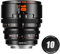 7artisans 10mm / 16mm / 25mm / 35mm / 50mm / 85mm T2.1 Objectif Cinéma Super 35 Cadre Grande Ouverture 260 ° Course de Mise au Point Objectif de caméra pour Monture Canon RF (Noir, 10mm T2.1)