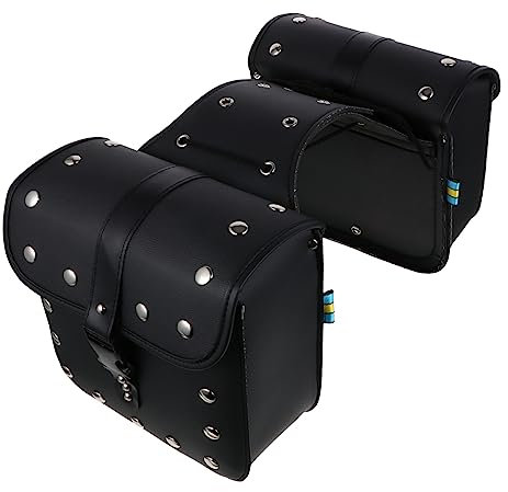 iplusmile Motorrad Seitentasche Lederpacktasche Mit Für Motorrad Sissybar Tasche Wasserabweisender Mit Tragegriff Für Satteltasche