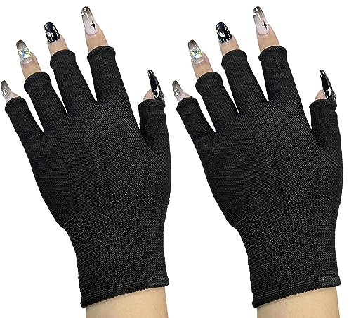 Guantes de Protección UV para Manicura y Uñas de Gel - Antirrayos para Secador y Lámpara de Gel