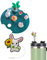 Cabezales de paja animales, fundas de paja dulces - Pajitas reutilizables de PVC de dibujos animados - Vasos de agua decorativos, reutilizables, aptos para vasos de agua de 30 oz para un buen polvo