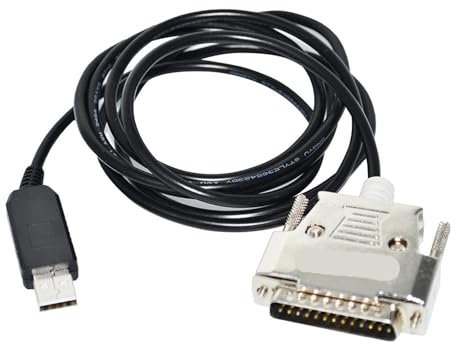 Cable DE COMUNICACIÓN Serial Adaptador USB A DB25 Macho RS232 DE 25PINES(1.8M)