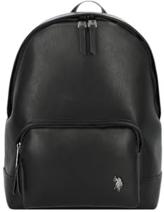 U.S.POLO ASSN. - Rucksack aus polyurethan, schwarz (30 X 14.5 X 42 cm)