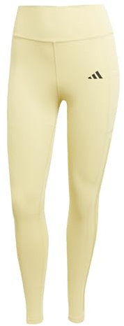 adidas Optimé 3-Stripes Full-Length Leggings, Recycled Polyester, Yellow