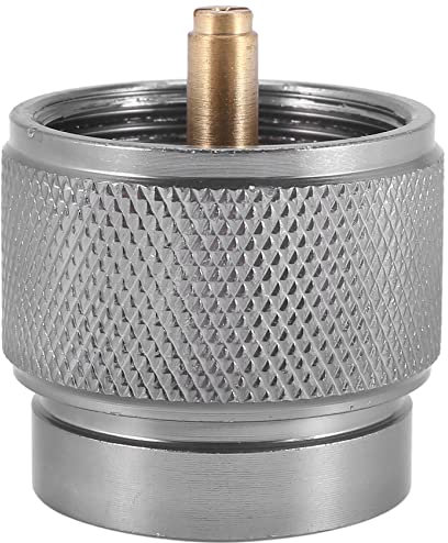 Losueeun Camping Herd Adapter 1LB Propan Klein Tank Eingang und EIN Lindal Ventil EN417 Ausgang AußEn Flasche LPG Kanister Konvertieren