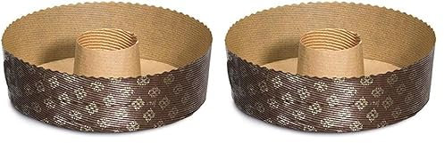 Guardini Monouso, 3 stampi ciambella Ø20cm, carta da forno, Colore beige (Confezione da 2)