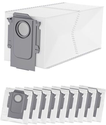 10 Stück Staubbeutel für Roborock für Roborock Q Revo/Qrevo Pro/QrevoMaxV/Qrevo Curv/s8 MaxVUltra/S8Max Ultra/Qrevo Edge/Qrevo S/Qrevo Plus/QreVo Master/Orevo Slim, Ersatzbeutel Zubehörset