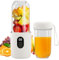 Mixeur portable pour smoothie à emporter, 500 ml, avec couvercle de voyage, blender portable, rechargeable, puissant 20800 tr/min, pour le sport, les voyages, la cuisine