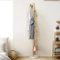 YENTAKE Kleiderständer, Garderobenständer aus Metall, Freistehender Jacket Hanger Stand mit 7 Haken, Elegantes Golden Design Jackenständer, Garderobe für Schlafzimmer Wohnzimmer