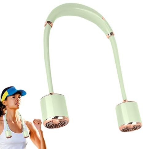 Ventola per collo ricaricabile - dispositivo di raffreddamento personale indossabile, dispositivo portatile ergonomico | Gadget a flusso d'aria elettrico all'aperto per auto da viaggio per la scuola,