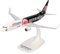 Herpa Snap-Fit Modellflugzeug Sun Express Boeing 737-800 Eintracht Frankfurt - SGE Express - Adler im Anflug - TC-SPM, Miniatur im Maßstab 1:200, Sammlerstück, Modell mit Standfuß, Kunststoff