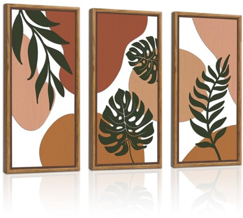 TOARTi Boho Wall Art Minimalist Abstract Decor for Livingroom 3 Pcs 8x16in