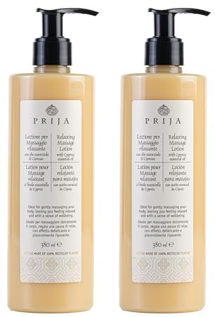 Prija Relaxing Massage Lotion with Aloe Vera and Cypress Oil 2x 380ml