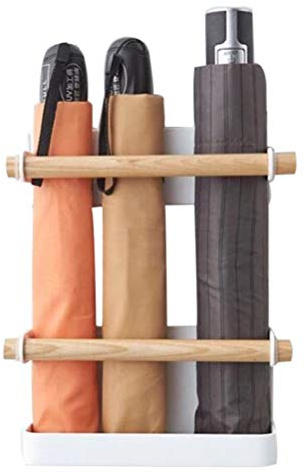 Culnflun Schirmständerhalter, verstellbarer, an der Wand montierter Schirmständer, magnetischer Halter für die Aufbewahrung zu Hause, kein Stanzen erforderlich, platzsparender Orga