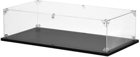 QUARKZMAN Acryl Vitrine 15.8x8x4 Klare Zusammenbaubar Staubdichter | Aufbewahrungsorganizer, Ausstellungsvitrine, Für Sammlerfiguren Actionfiguren