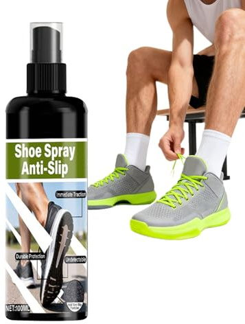 Hitburu Basketball Schuh Grip Spray - 100ml Haftungsverbesserung Ohne Klebrigkeit Court Trainingsausrüstung - Anti Rutsch Traction Spray Für Schuhsohlen | Für Laufen, Training, Volleyball, Tennis Und