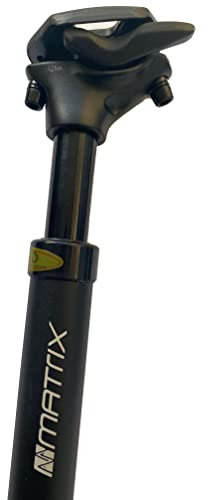Matrix SP28 Fahrrad Federsattelstütze 27,2 mm, Sattelstütze gefedert einstellbar für E-Bike, MTB
