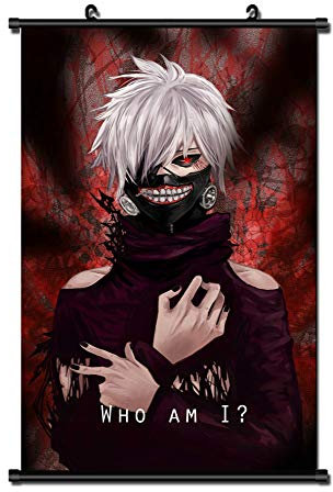 Tokyo Ghoul Wall Scroll Poster Ken Kaneki Who Am I ? - 60 x 40 cm