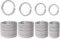 Gimars Schlüsselringe, Edelstahl Schlüsselring Split Ringe,40Stk. Schlüsselanhänger Ringe für Auto, Haus, Schlüssel Zubehör, Ø 20mm,25mm,28mm,32mm