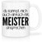 Shirtinator, Du Kannst Mich mit Meister ansprechen, Tasse, Geschenkideen Weihnachten Geburtstag Valentinstag, weiß, 235ml
