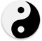 Saugfähige Untersetzer für Getränke 2 Stück, Yin Yang Symbol Runde Keramik Stein Untersetzer mit Kork Basis für Holztisch, Einweihungsgeschenk