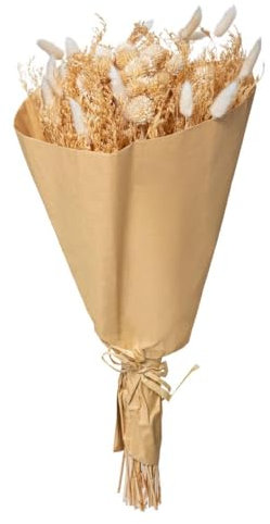 Atmosphera - Bouquet Fleurs séchées Folk H50 cm - Blanc