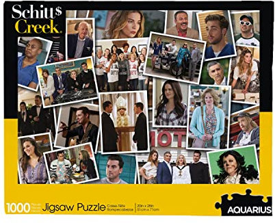 AQUARIUS Schitt's Creek Collage Puzzle (1000 Piece Jigsaw Puzzle) - Glare Free - Precision Fit - Officially Licensed Schitt's Creek Merchandise & Collectibles - 28 x 22 Inches