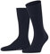 FALKE Herren Socken Airport M So Wolle Baumwolle einfarbig 1 Paar, Blau Space Blue 6116, 43-44