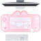 BelugaDesign Bunny Desk Pad | NS Switch-Tastatur-Gaming-Matte | Pastellrosa Kawaii-Anime-Schreibtischunterlage | Rosa Hasen-Schreibtischunterlage für Gaming, süße Schreibtischeinrichtung (groß)